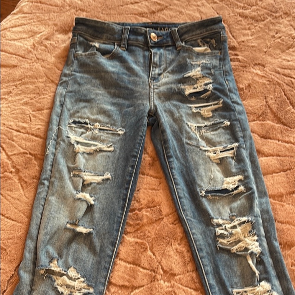 American Eagle ripped denim jeans